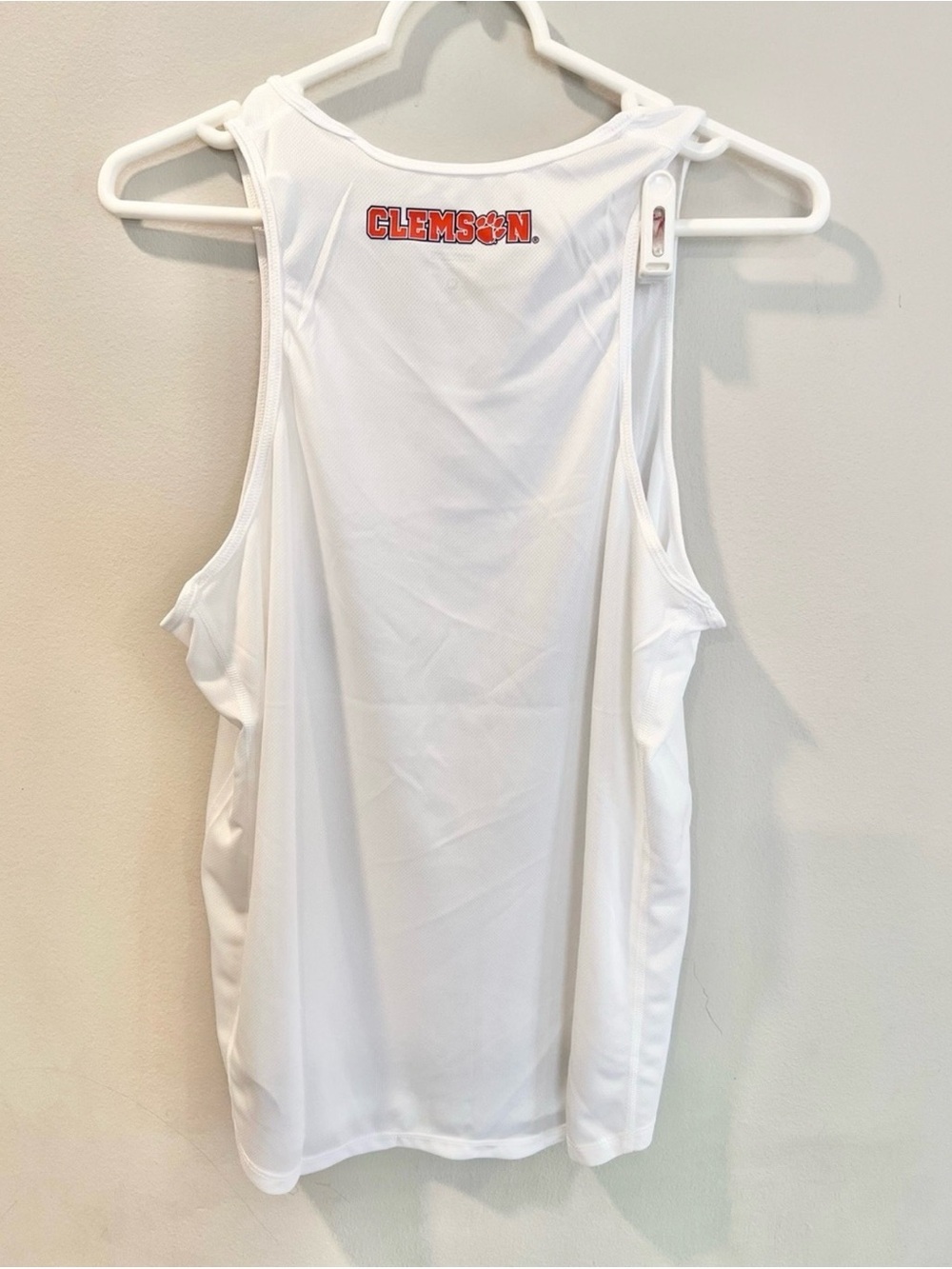 NEW Nike Clemson Tigers Women’s Tank Top ACC Size Large White Uniform Field. - Picture 4 of 4